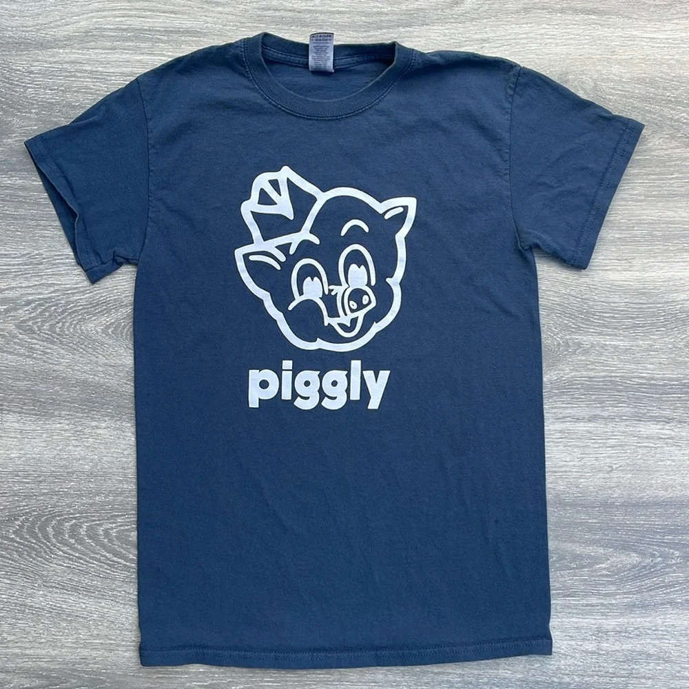 Piggly Wiggly T-Shirt, Sister Bay, navy blue